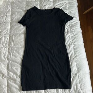 Kendall & Kylie Ribbed Black Top